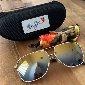 Maui Jim Kami Polarized Aviator Sunglasses